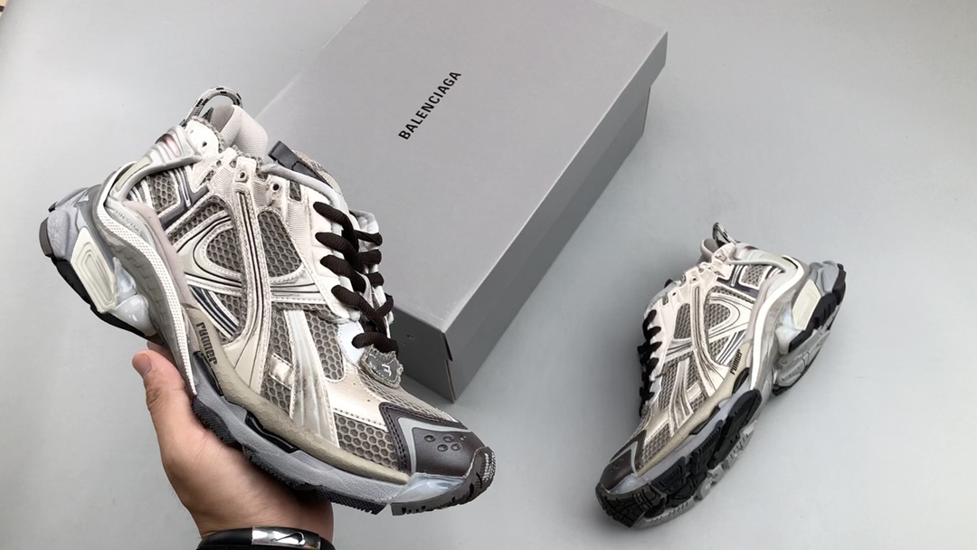 Balenciaga Runner Sneakers in Grey/Black/Blue/Red - Comprehensive