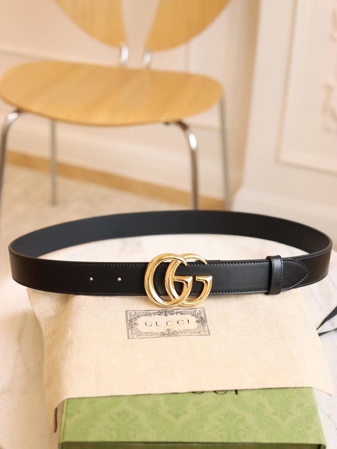 ✨GUCC1✨独家免税渠道GG腰带采用进口GG压纹小牛皮进口真金真空电镀五金全新专柜吊牌配全套专柜包装尺寸：宽度3.0