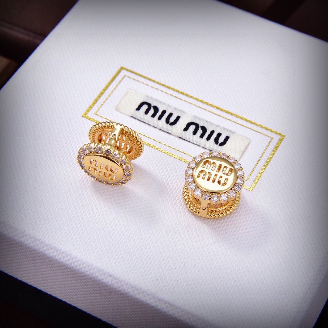 Store
 MiuMiu Jewelry Earring Yellow Brass