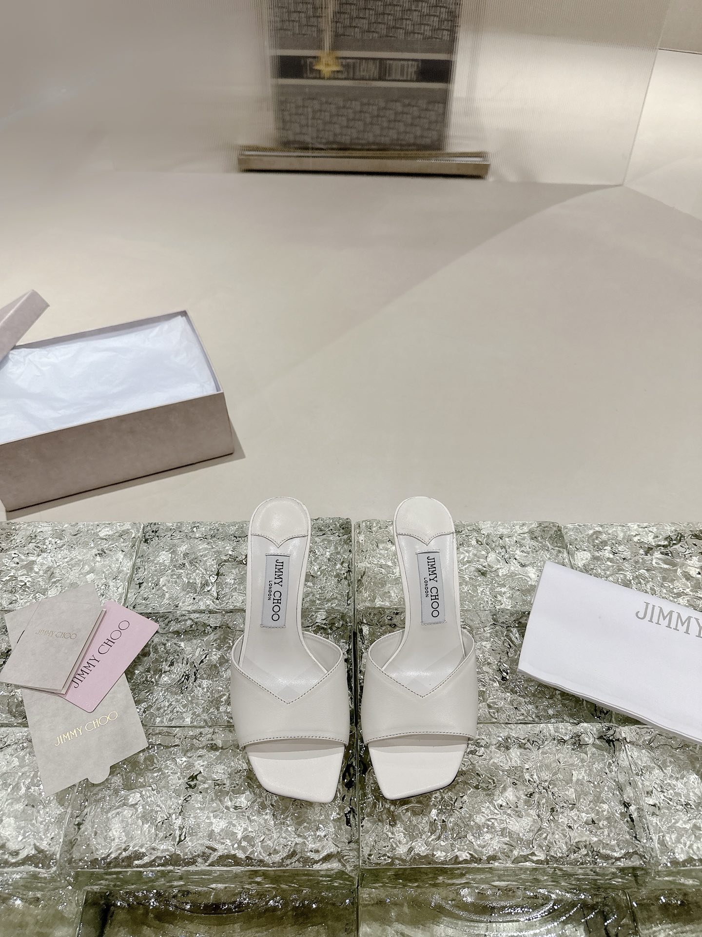 JIMMY CHOO hoge hakken sandalen slingback pumps met puntige neus en kristallen bandjes + geïmporteerd lamsleer volledig kristallen lamsleer