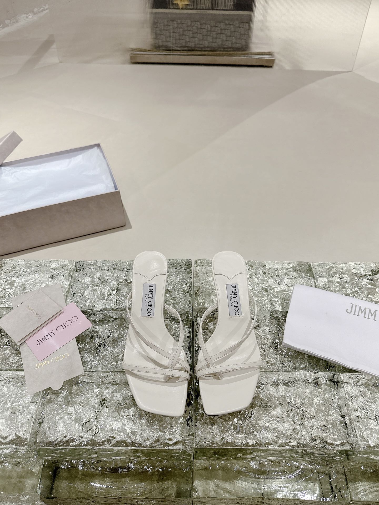 JIMMY CHOO hoge hakken sandalen slingback pumps met puntige neus en kristallen bandjes + geïmporteerd lamsleer volledig kristallen lamsleer