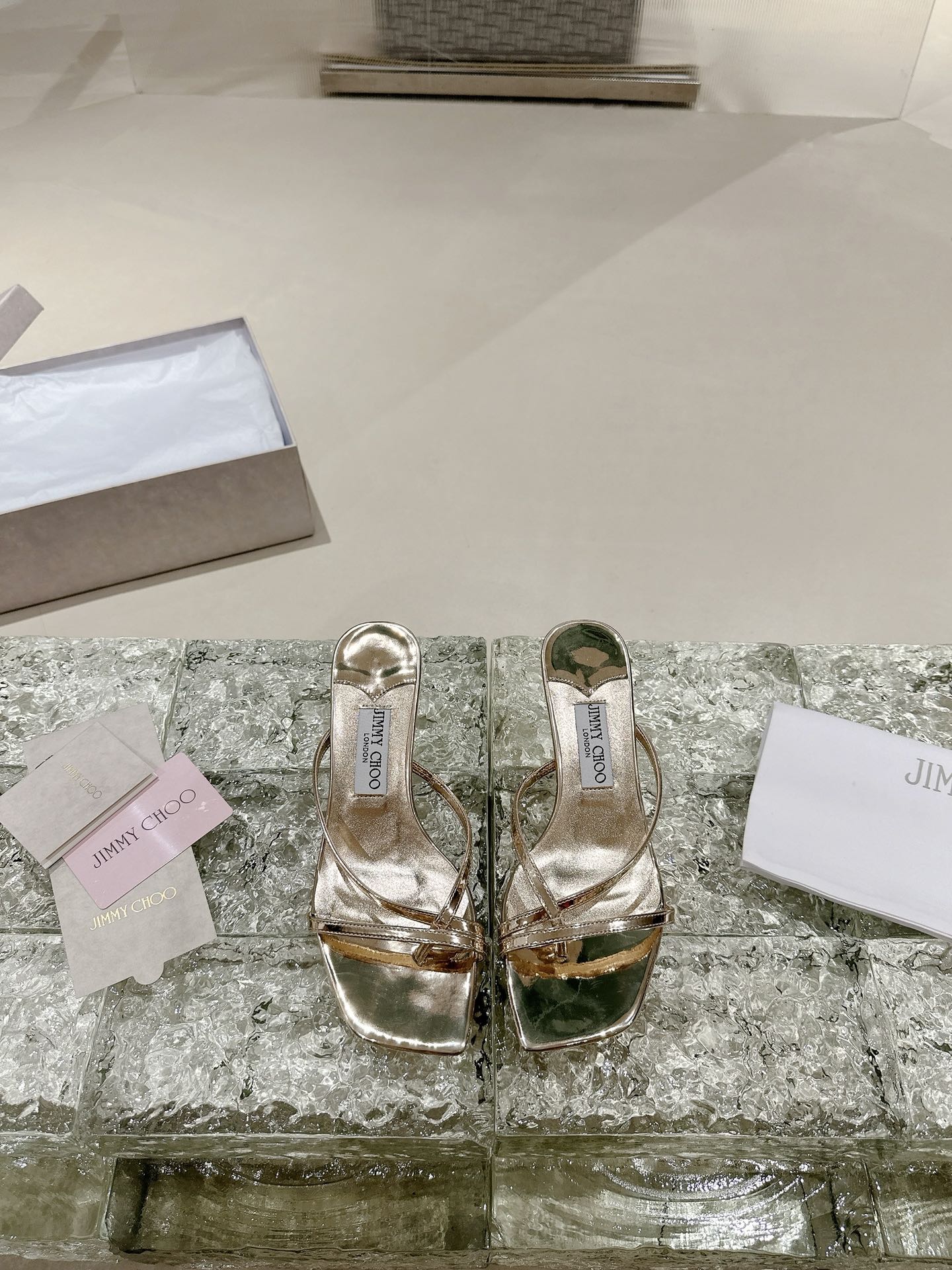 JIMMY CHOO hoge hakken sandalen slingback pumps met puntige neus en kristallen bandjes + geïmporteerd lamsleer volledig kristallen lamsleer