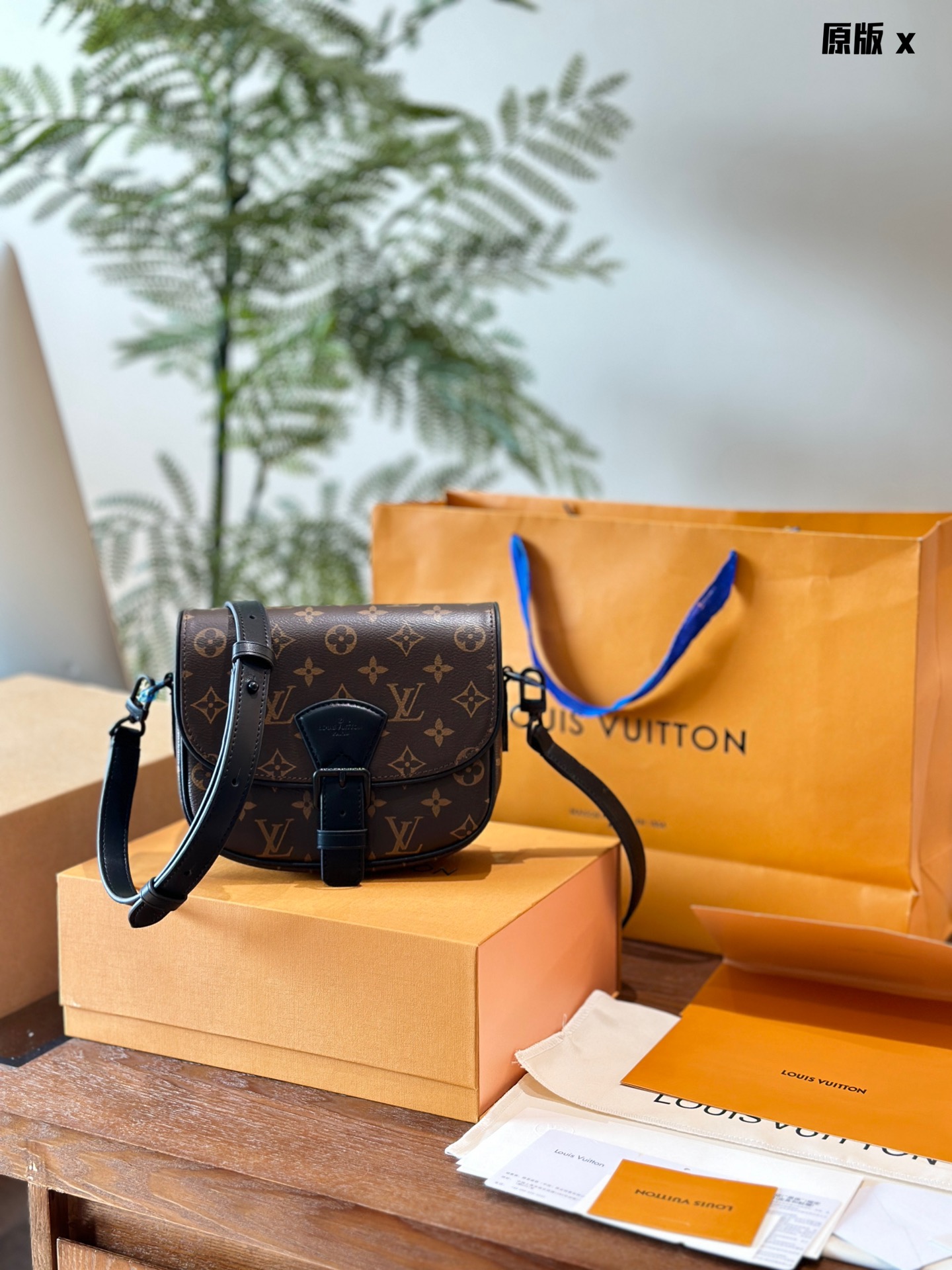 Louis Vuitton LV Montsouris Good
 Messenger Bags Canvas Vintage