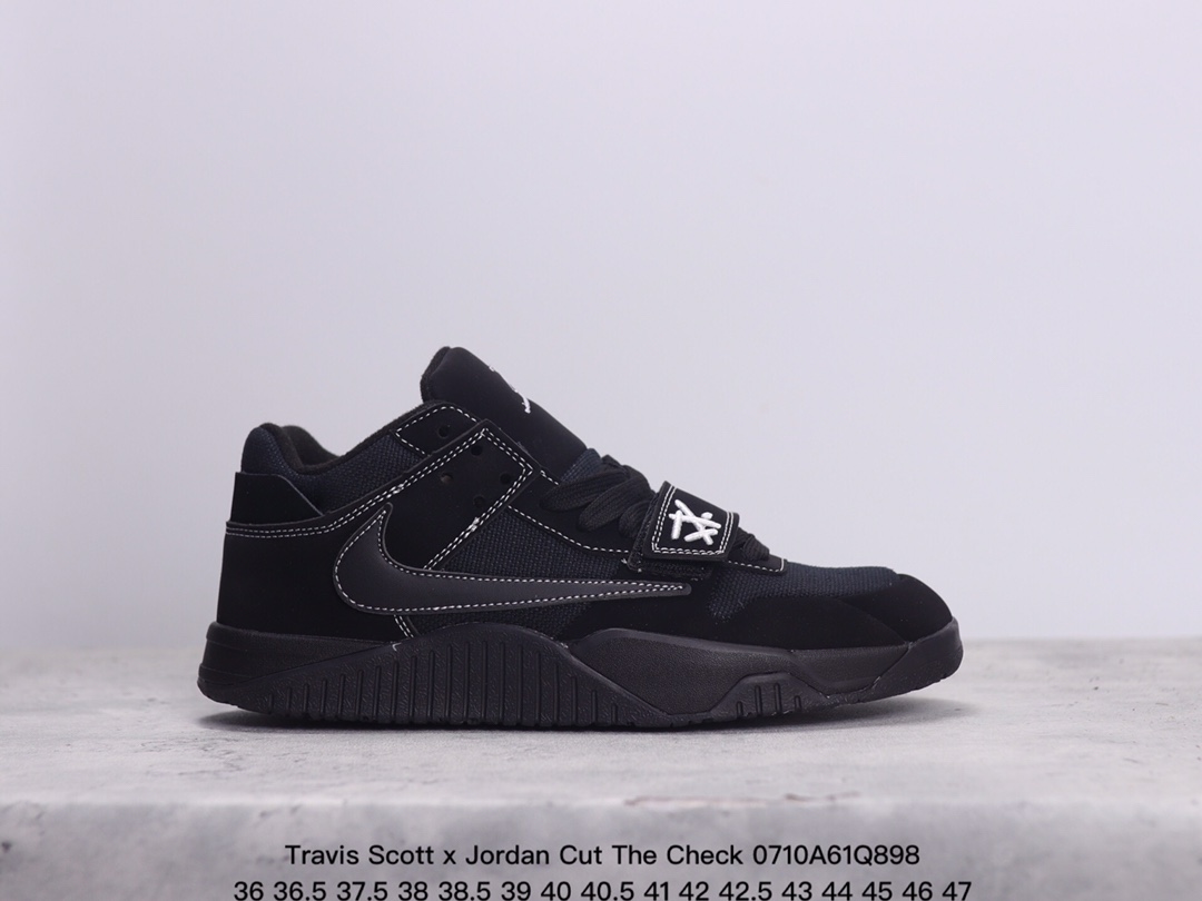 公司级✅Travis Scott x Jordan Cut The Check 联名倒钩休闲板鞋 原楦原纸板开发 原盒原配 超高清洁度 新鞋型！货号:FZ8117-204尺码:36 365 371