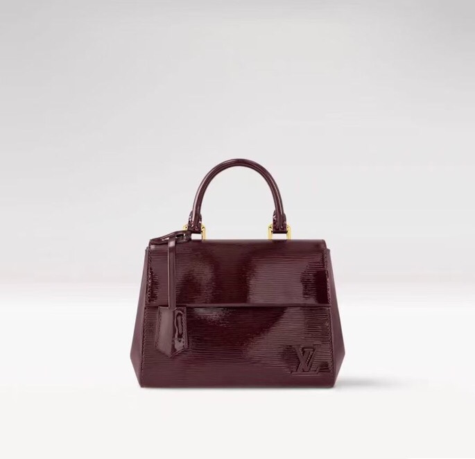 Louis Vuitton LV Cluny Tassen handtassen Bourgondië Rood Epi Patentleer Mini M58928