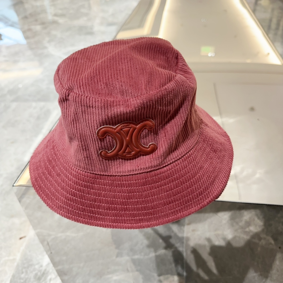 Celine Hats Bucket Hat Embroidery Fall Collection