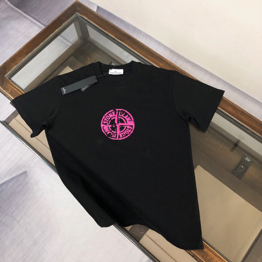 Stone Island Custom Cotton T-Shirts: Unique Design, Comfortable Fit, Various Sizes & Colors - 图片 1