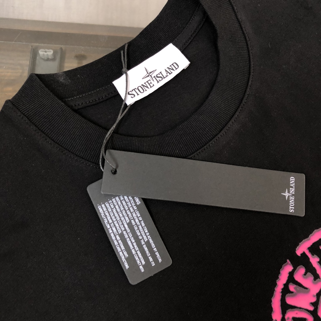 Stone Island Custom Cotton T-Shirts: Unique Design, Comfortable Fit, Various Sizes & Colors - 图片 3