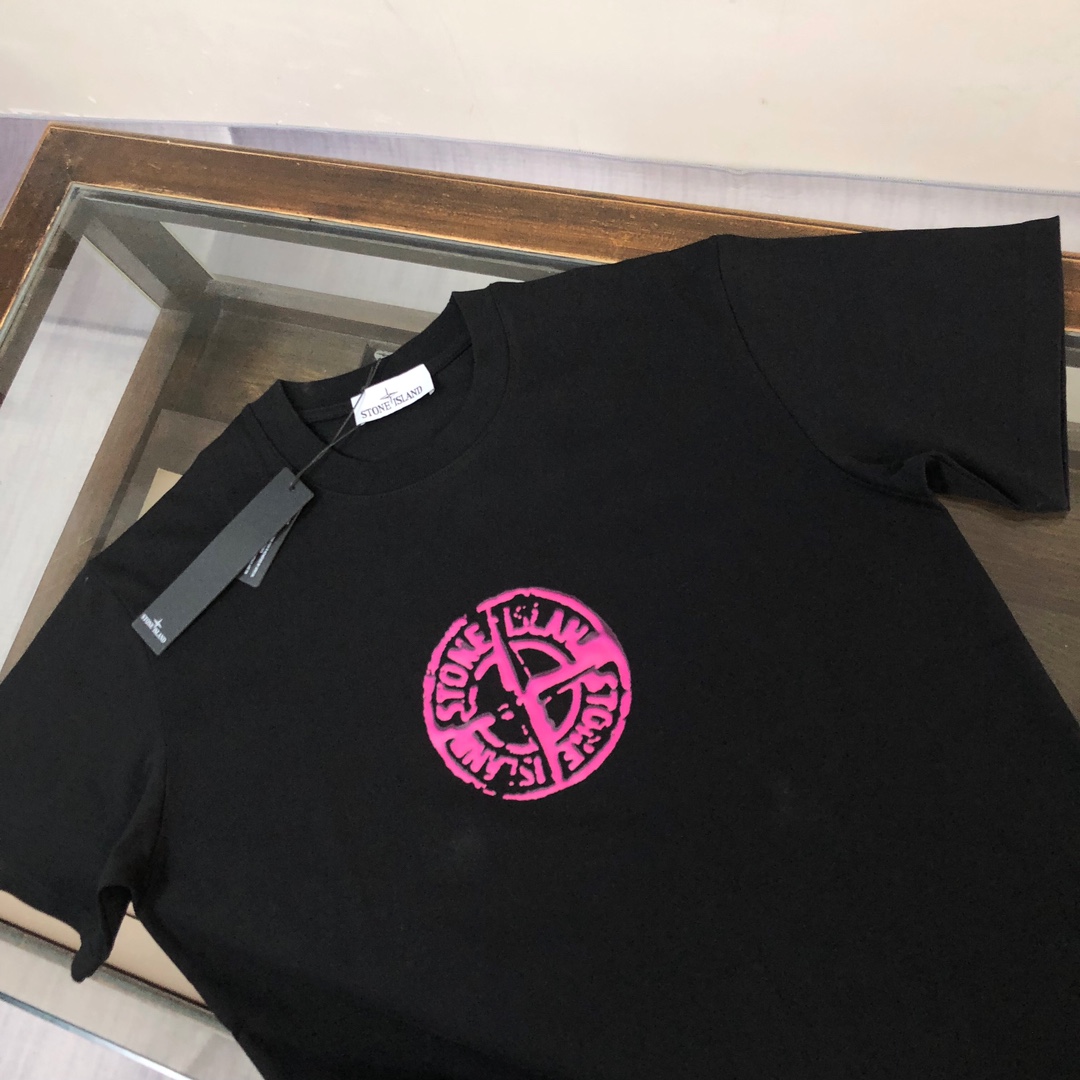 Stone Island Custom Cotton T-Shirts: Unique Design, Comfortable Fit, Various Sizes & Colors - 图片 2