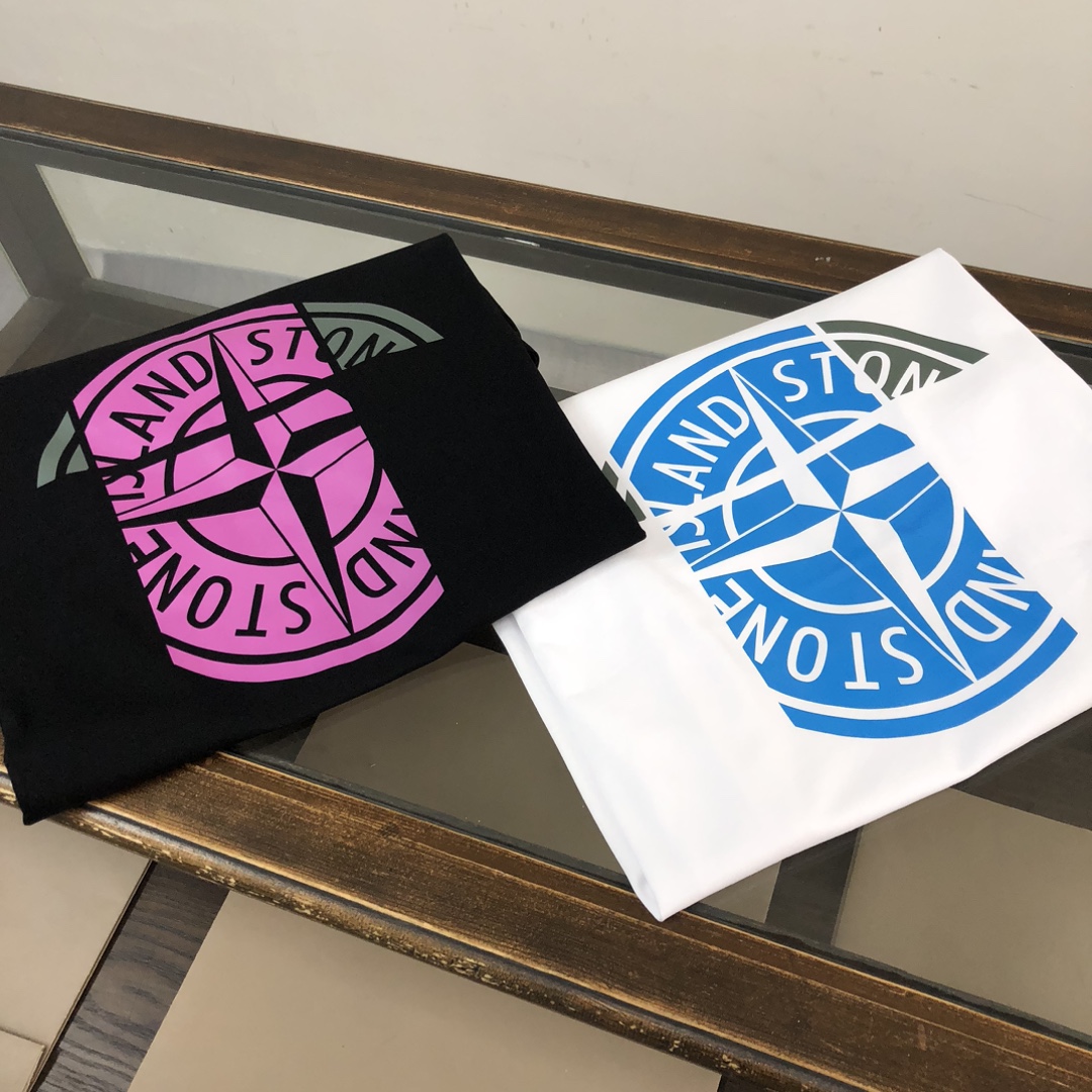 Stone Island’s Latest Custom Cotton T-Shirt Collection in Black and White, Sizes S-XL - 图片 2