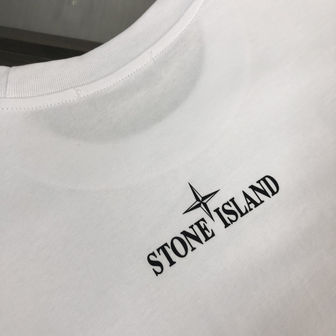 Stone Island’s Latest Custom Cotton T-Shirt Collection in Black and White, Sizes S-XL - 图片 8