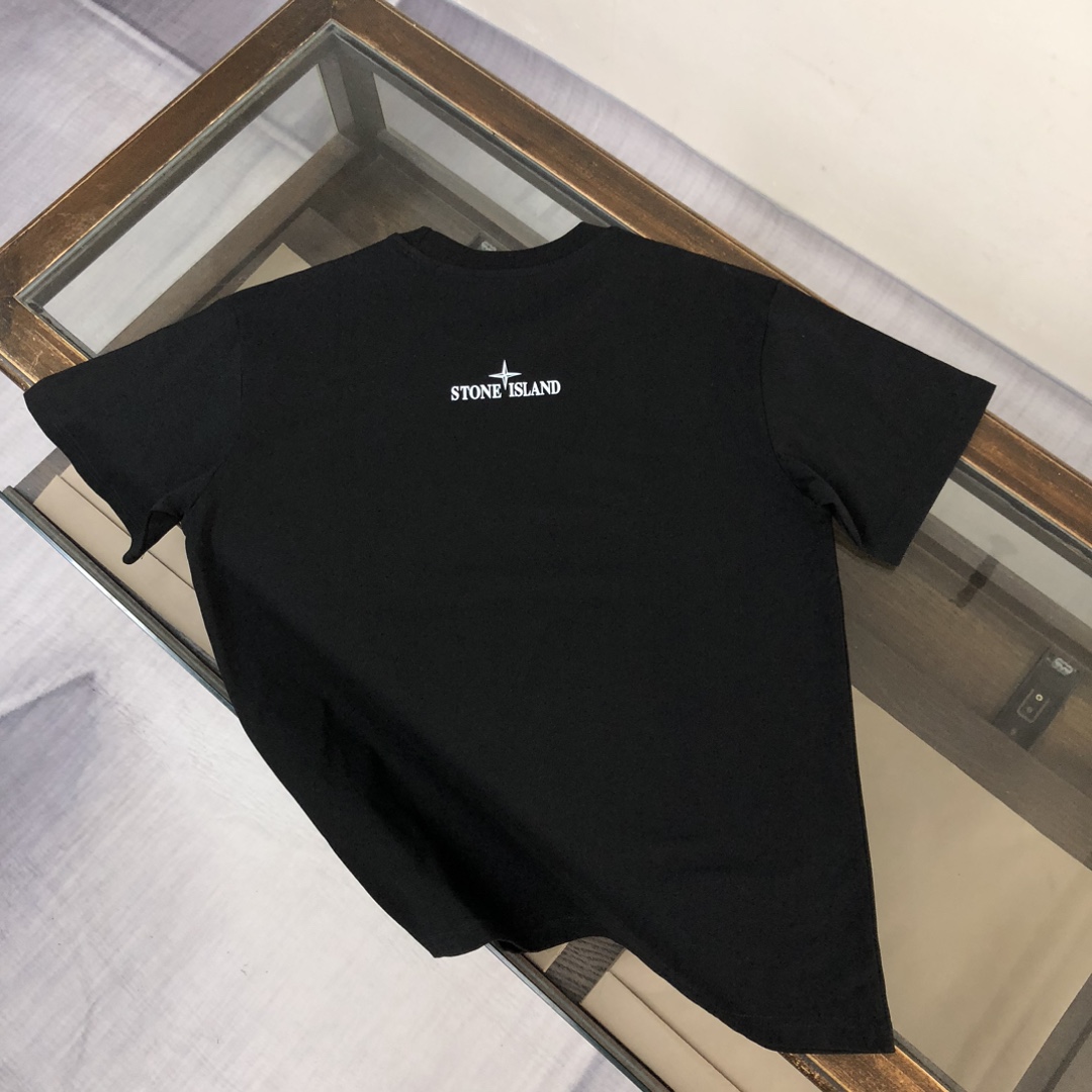 Stone Island Custom Cotton T-Shirts: Unique Design, Premium Quality, Various Sizes & Colors - 图片 7