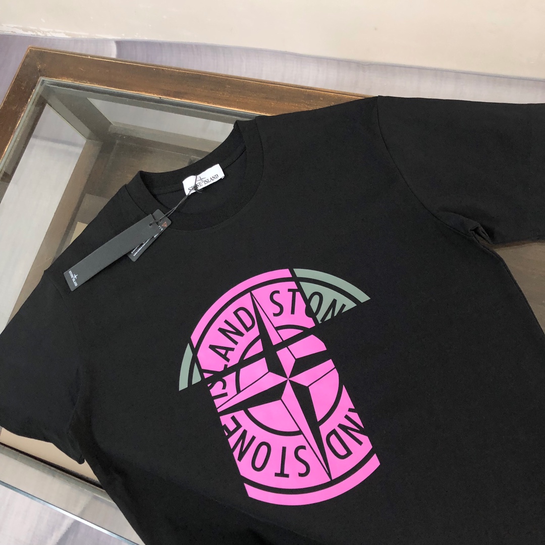 Stone Island Custom Cotton T-Shirts: Unique Design, Premium Quality, Various Sizes & Colors - 图片 2