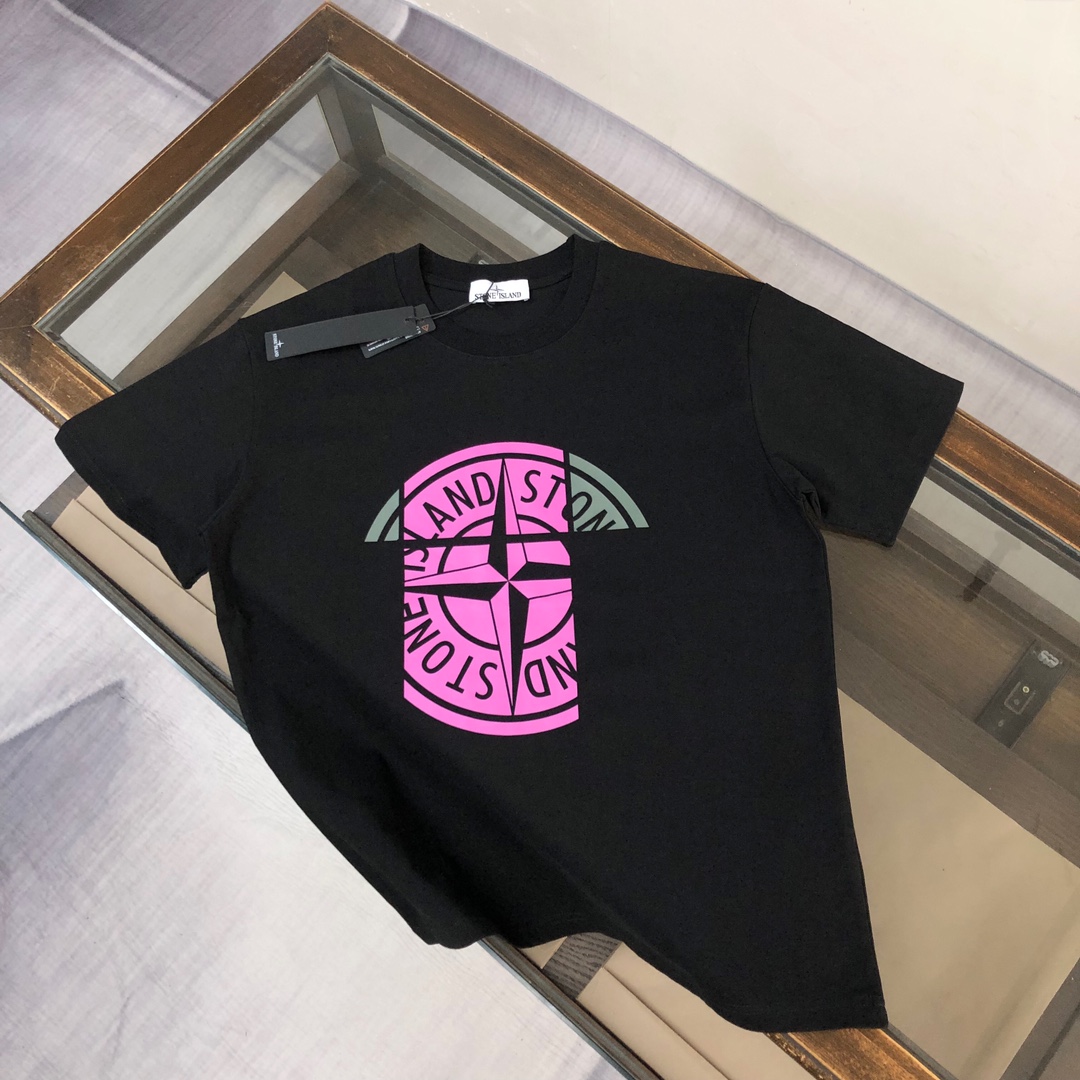 Stone Island Custom Cotton T-Shirts: Unique Design, Premium Quality, Various Sizes & Colors