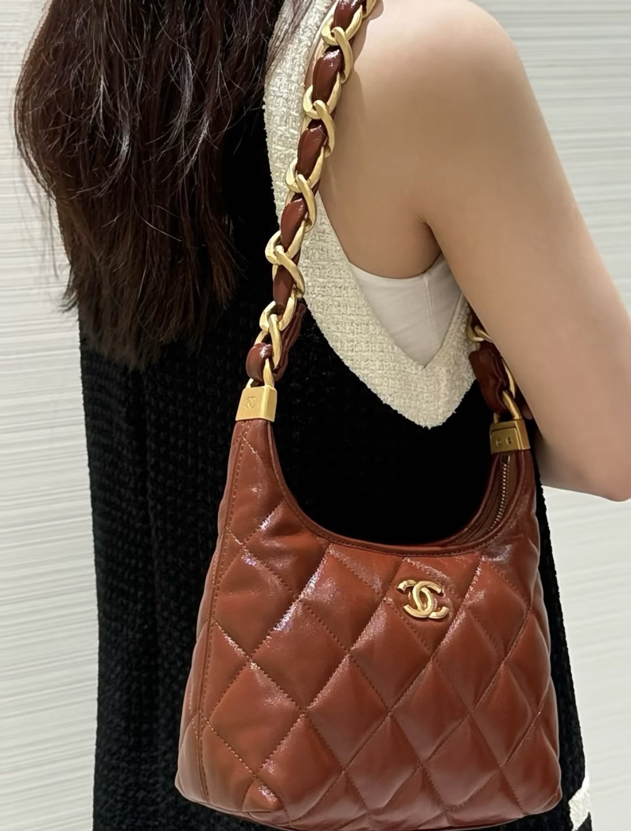Loving the 24A Small Underarm Bag in Caramel - Bag 7