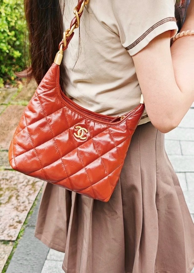 Loving the 24A Small Underarm Bag in Caramel - Bag 9