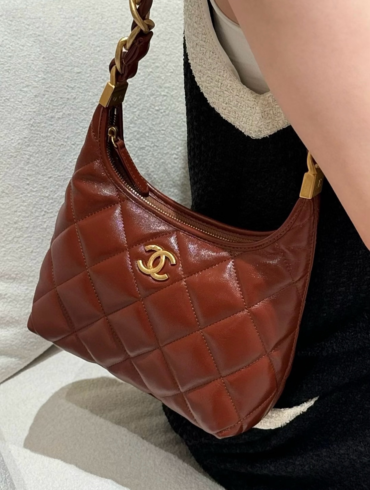 Loving the 24A Small Underarm Bag in Caramel - Bag 6