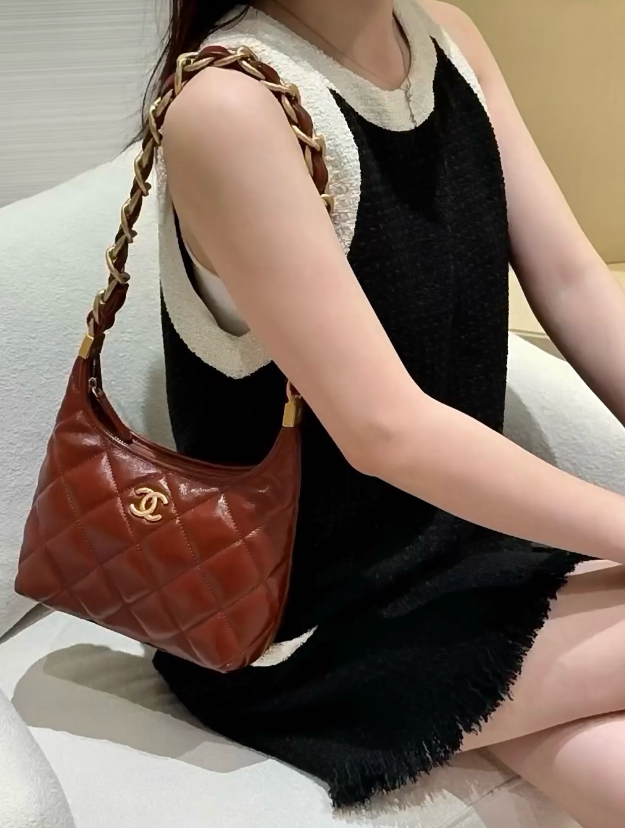 Loving the 24A Small Underarm Bag in Caramel - Bag 4