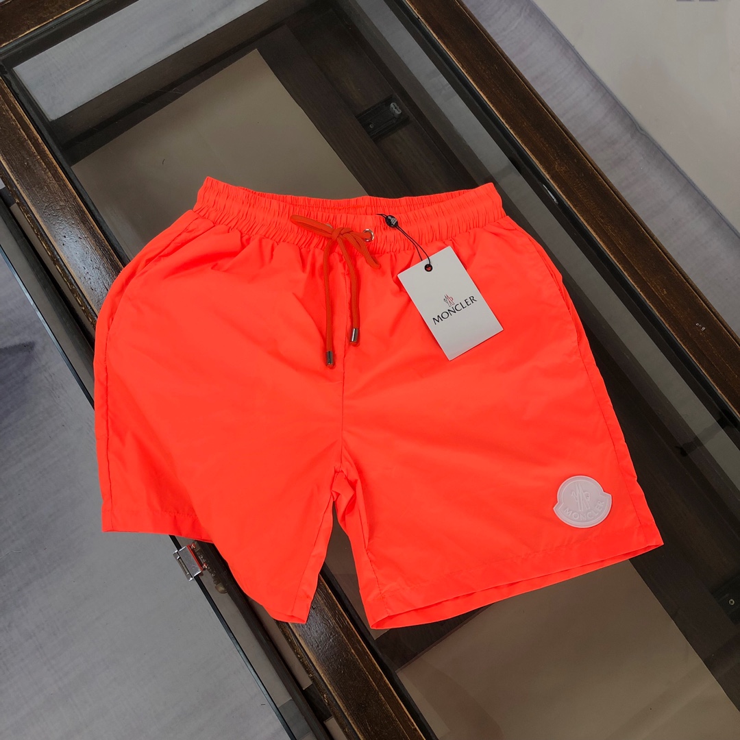 MONCLER Men's Swim Trunks - Macaron Colors, Quick Dry Beach Shorts
