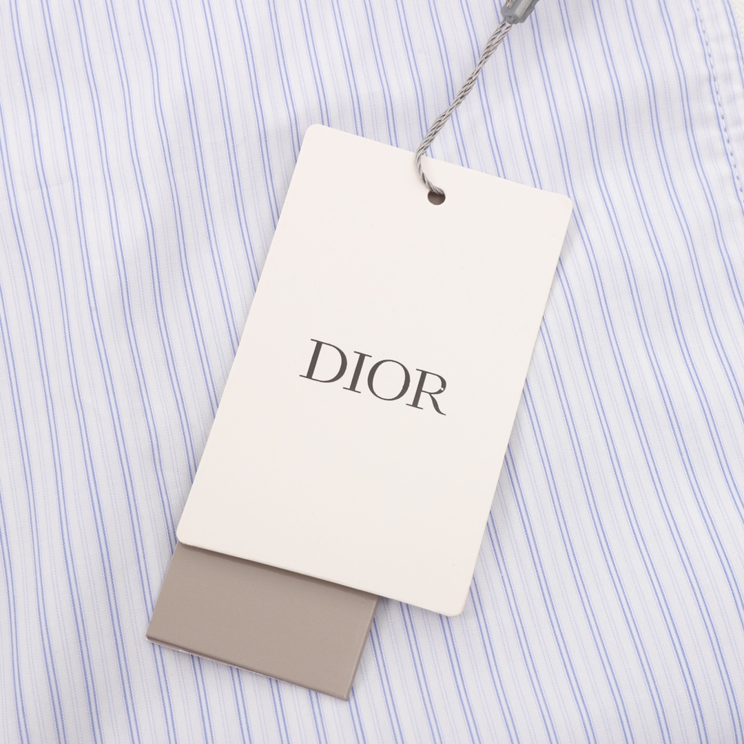 DIOR/迪奥 拼接条纹防晒拉链衬衫外套