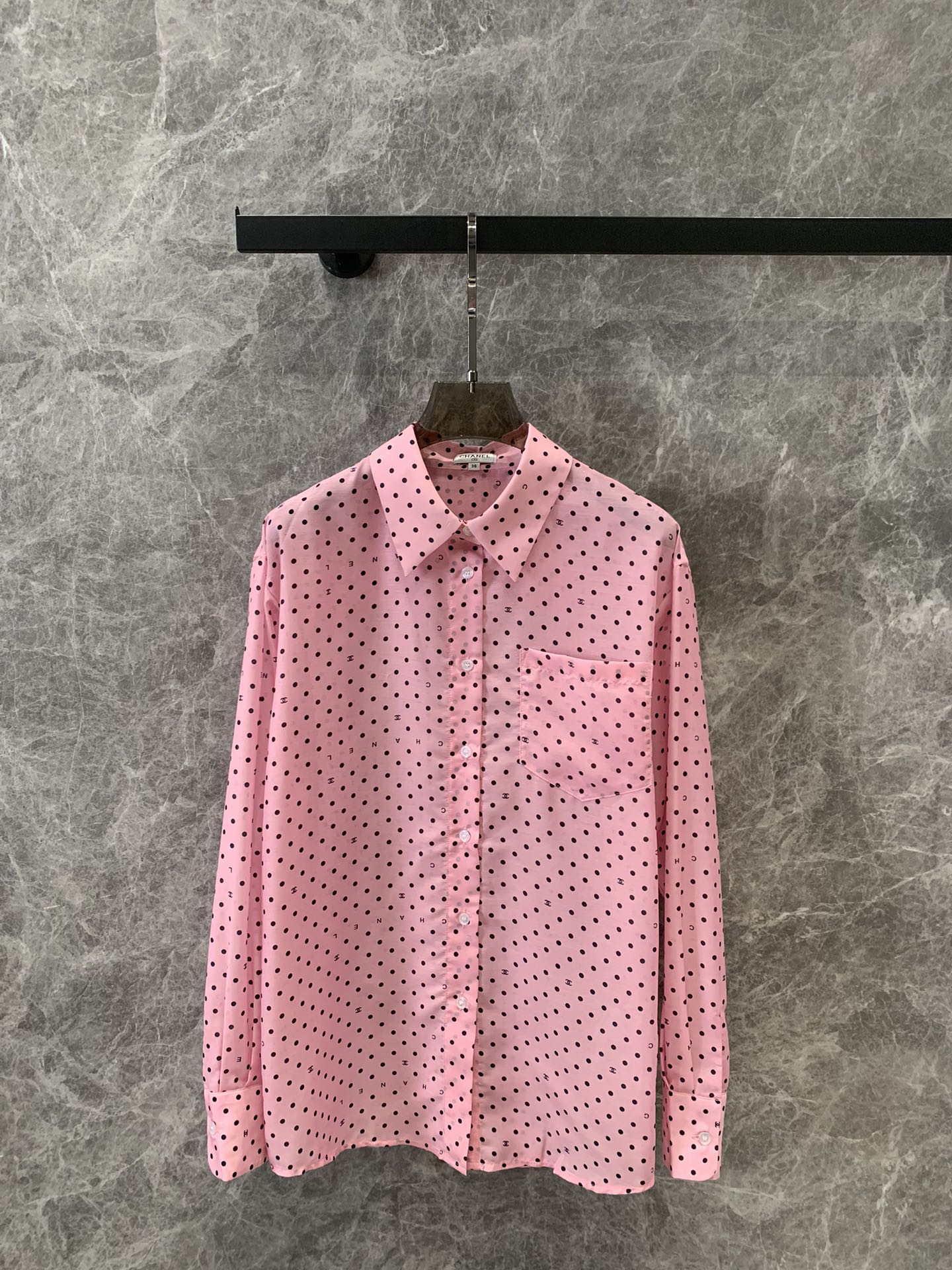 2023 AAA Replica uk 1st Copy
 Chanel Clothing Shirts & Blouses Black Pink Spring/Summer Collection Long Sleeve
