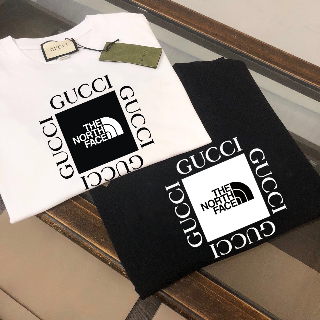 Gucci Kleding T-Shirt Zwart Wit Lente/Zomercollectie Fashion Korte mouw