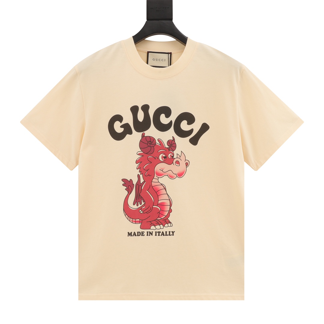 Gucci Aaaa
 Odzież T-Shirt Replika 1: 1 Wysoka jakość
 Unisex Bawełna Krótki rękaw