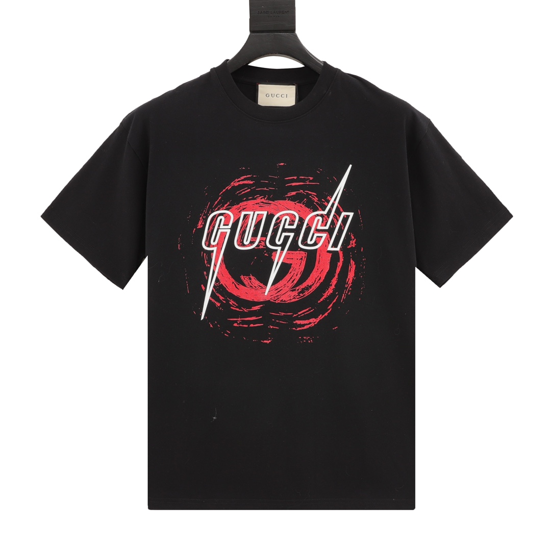 Gucci Odzież T-Shirt Czerwony Unisex Bawełna Krótki rękaw