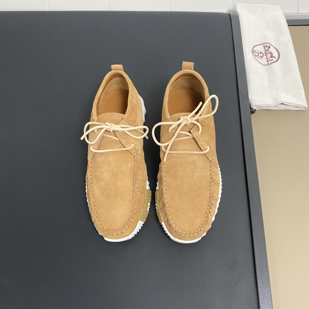 Hermès Haute Couture Classic Luxury Leather Shoe Loafer Shoes Ref
