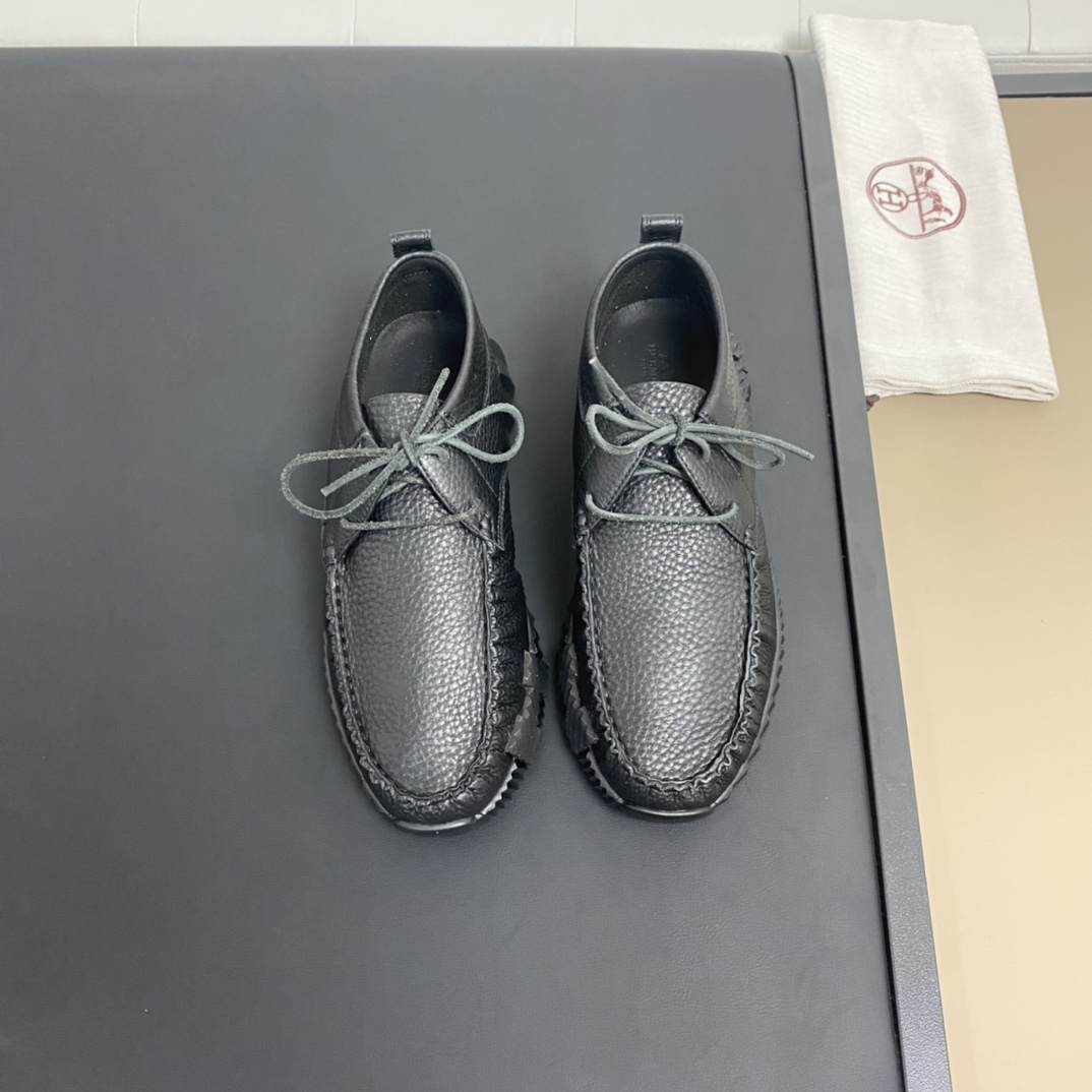 Hermès Haute Couture Classic Luxury Leather Shoe Loafer Shoes