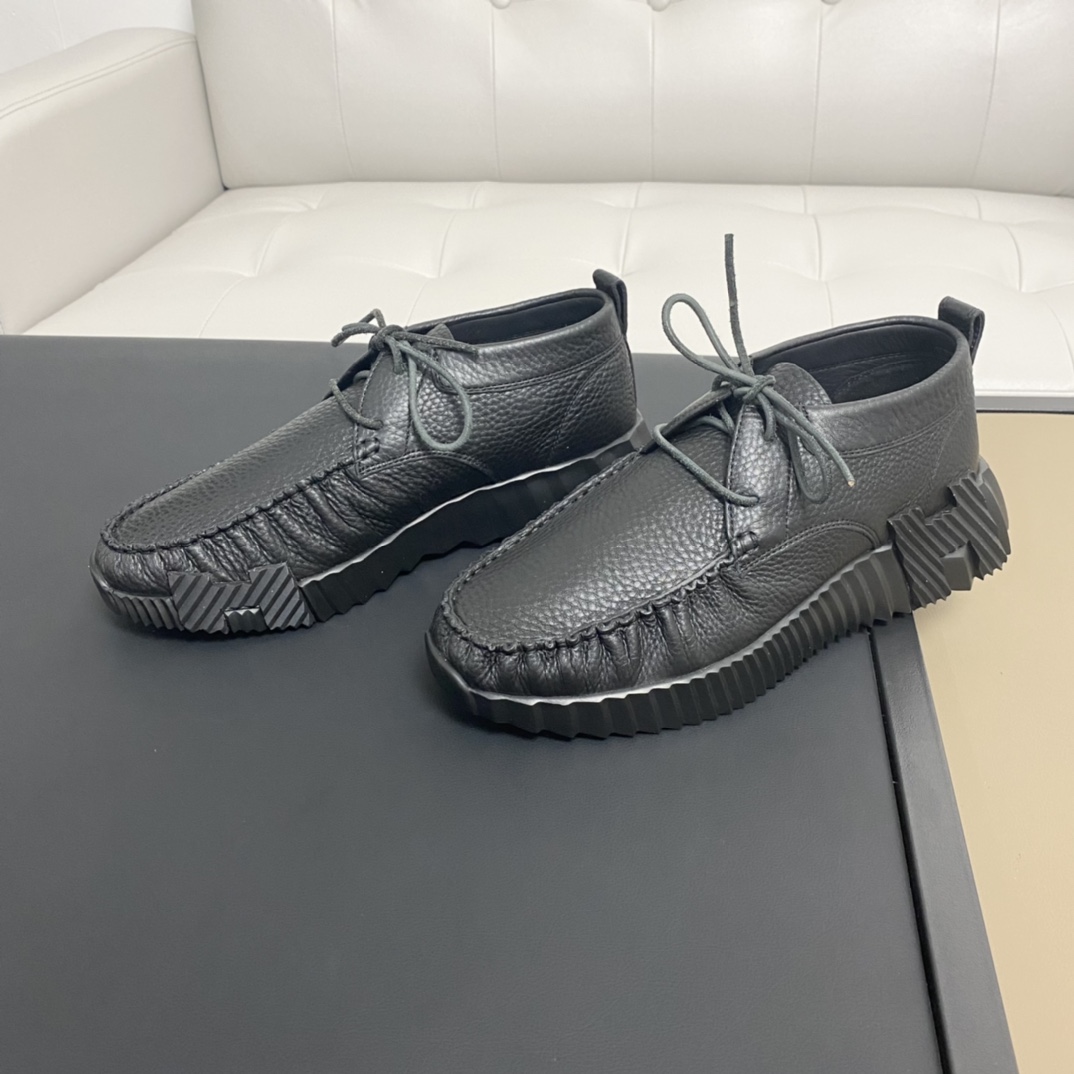 Hermès Haute Couture Classic Luxury Leather Shoe Loafer Shoes 7
