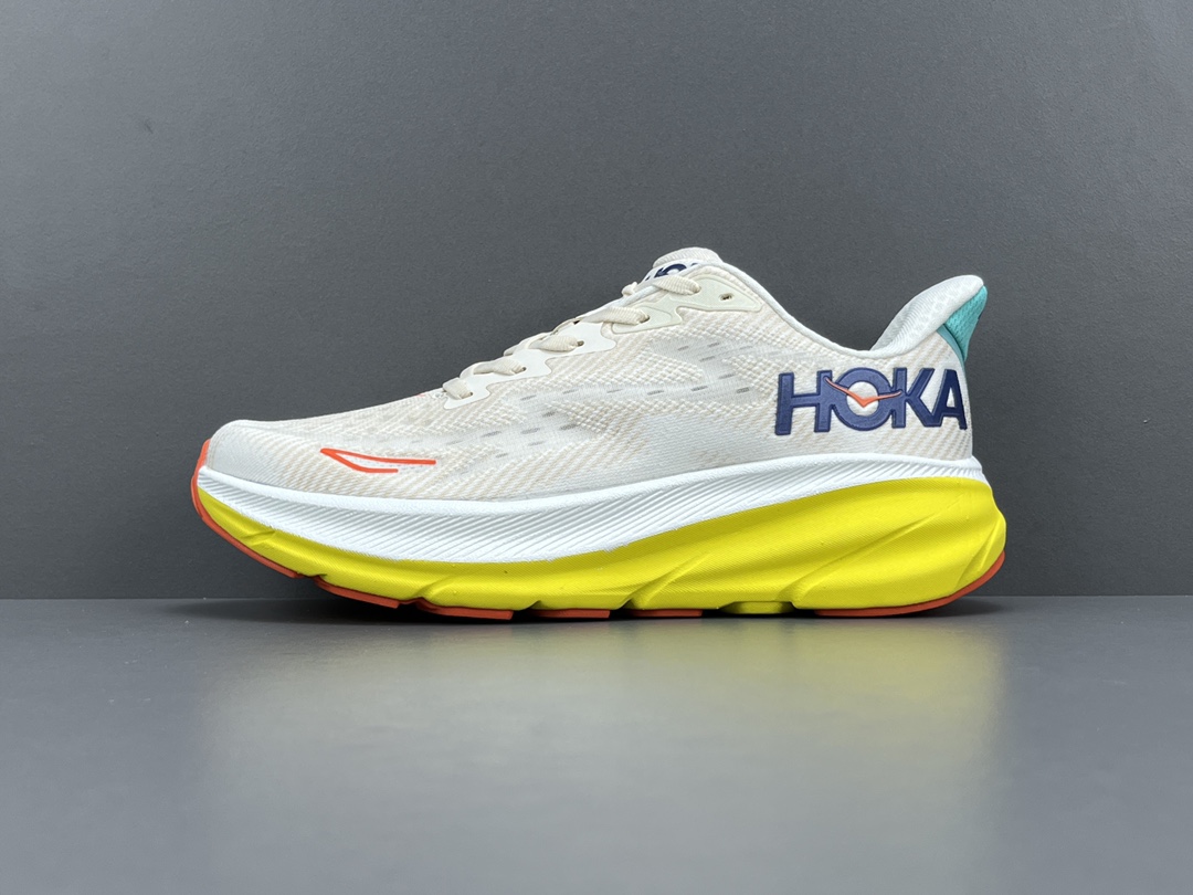 C版HOKAHOKAONEONEClifton9运动舒适减震防滑耐磨低帮休闲跑步鞋尺码36-45货号/E