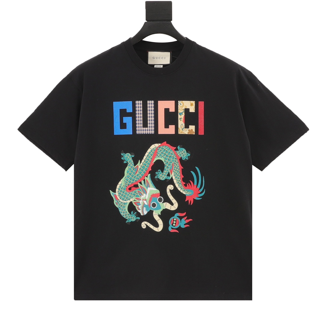 Gucci Odzież T-Shirt Unisex Bawełna Krótki rękaw