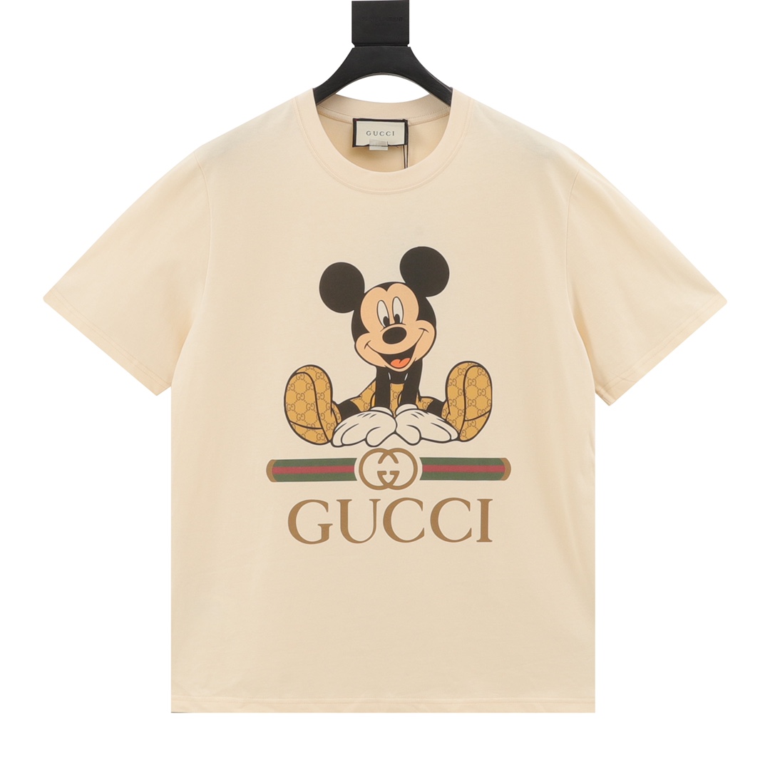 Gucci Odzież T-Shirt Unisex Bawełna Krótki rękaw