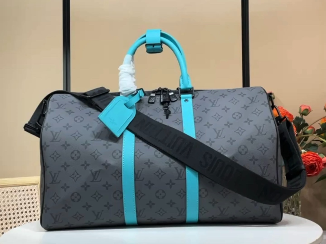 Louis Vuitton LV Keepall Blauw Lichtblauw M41418