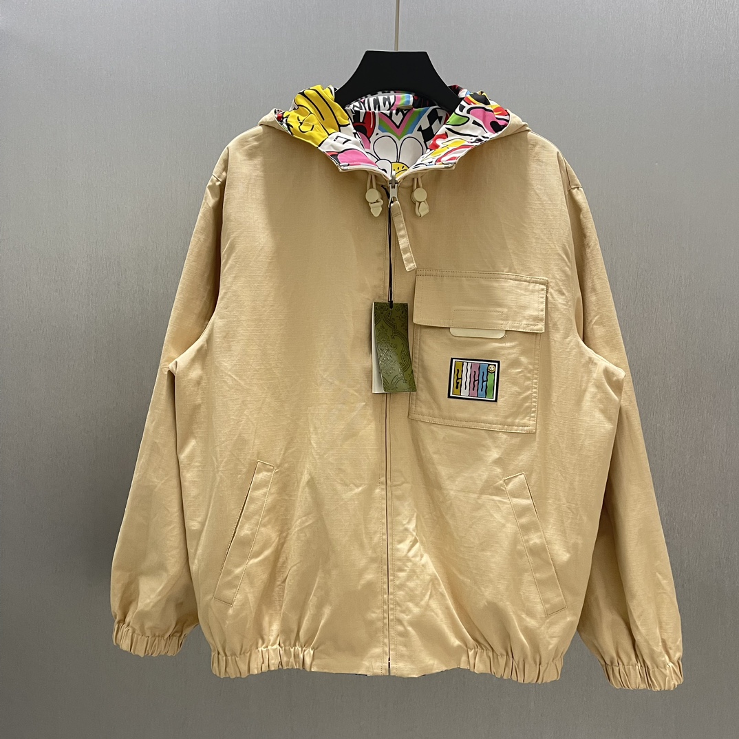 How to find replica Shop
 Gucci Clothing Windbreaker Doodle