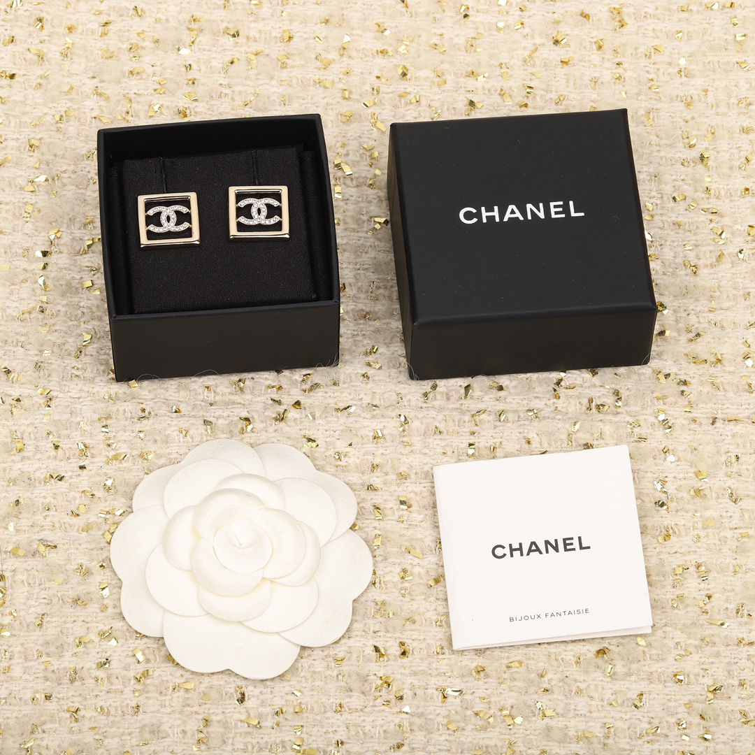 Chanel Joalheria Brinco Rose