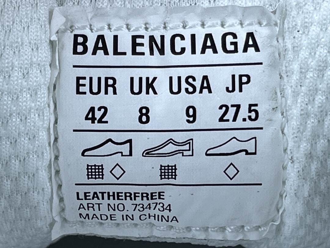 夏季主推款有量可谈！X版巴黎世家蓝色Balenciaga巴黎世家3XL网布系带做旧低帮户外概念鞋货号73