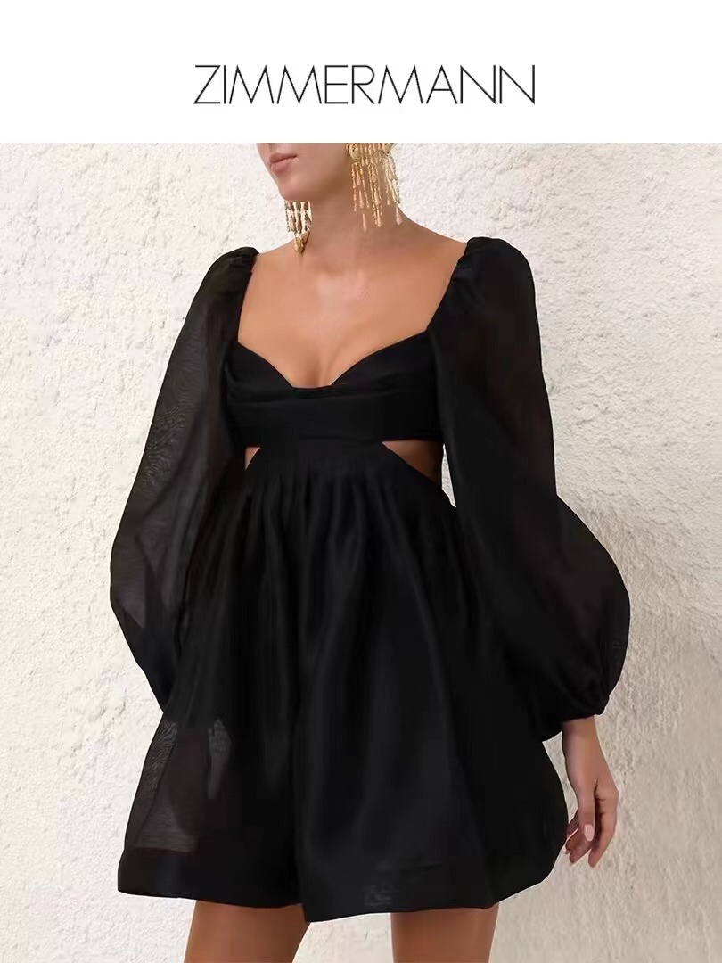 Zimmermann AAA
 Ropa Vestidos Negro Manga larga