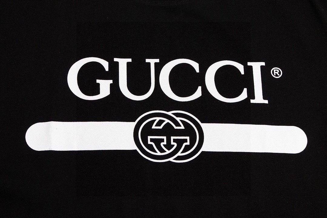 古驰/Gucci 夏季新款高端品质 经典横杆腰带圆领短袖T恤