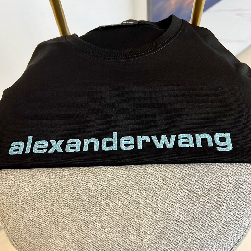 alexaderwang大王家-2024FW春夏新款字母logo圆领短袖t恤大王的t恤不用说就是高级很洋