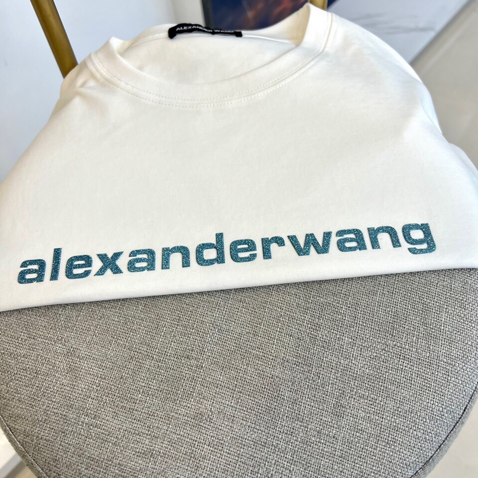 alexaderwang大王家-2024FW春夏新款字母logo圆领短袖t恤大王的t恤不用说就是高级很洋