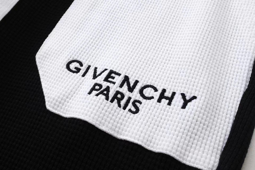 纪梵希/Givenchy 秋冬新品经典字母刺绣拼接口袋休闲工装长裤