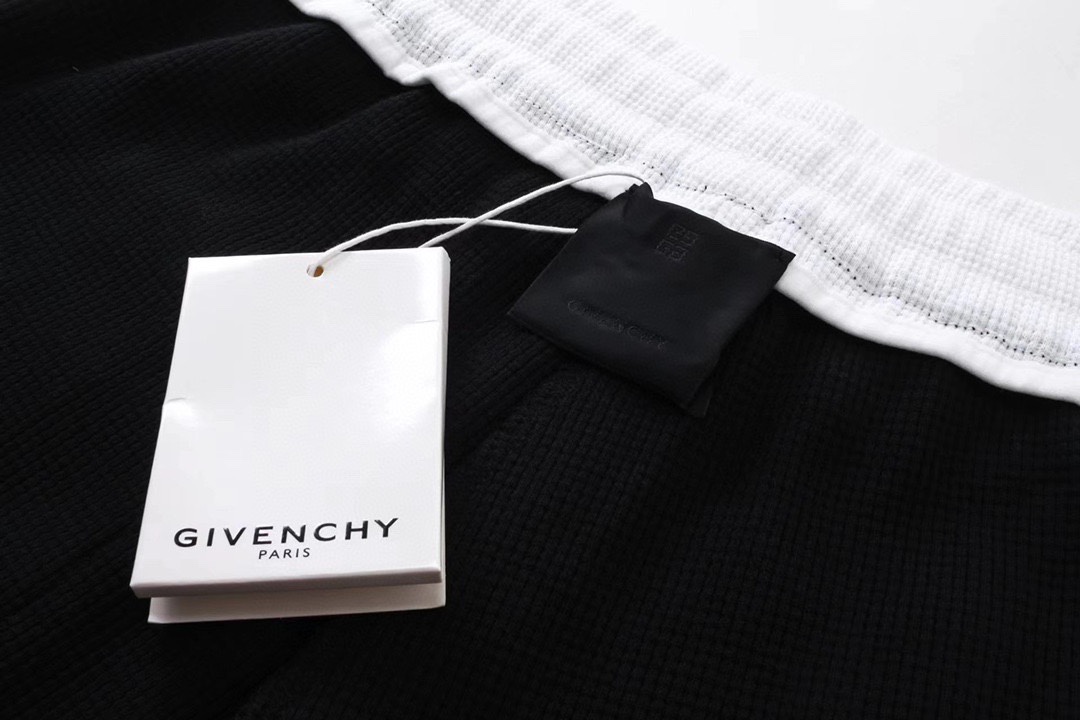 纪梵希/Givenchy 秋冬新品经典字母刺绣拼接口袋休闲工装长裤