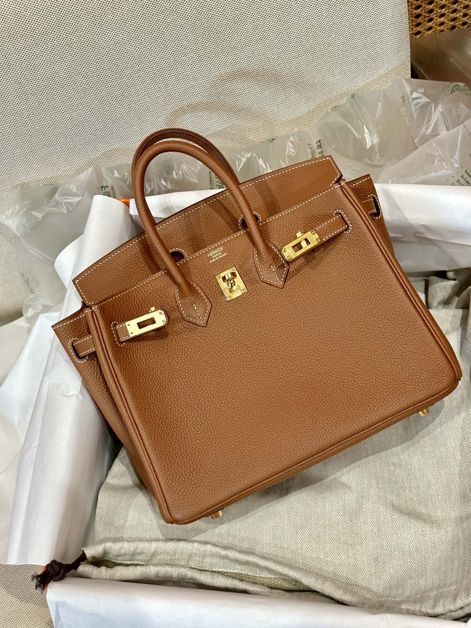 Hermes Birkin 25 Gold Togo 25 everyday