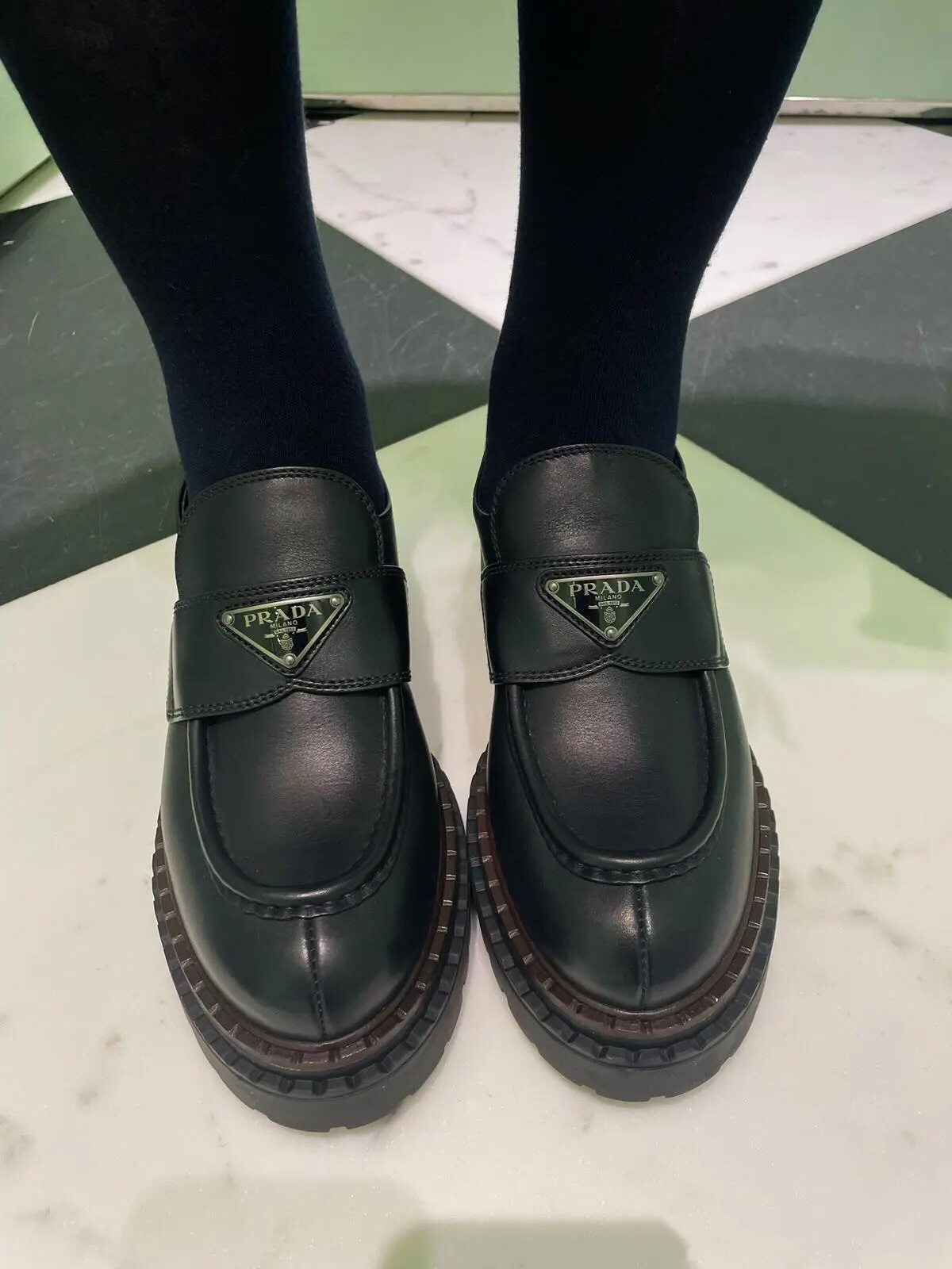 NO:476936,RADA loafer matching sharing, loafers, prada, loafers19860909RADA乐福鞋搭配分享,乐福鞋,prada,loafers,Women's Shoes