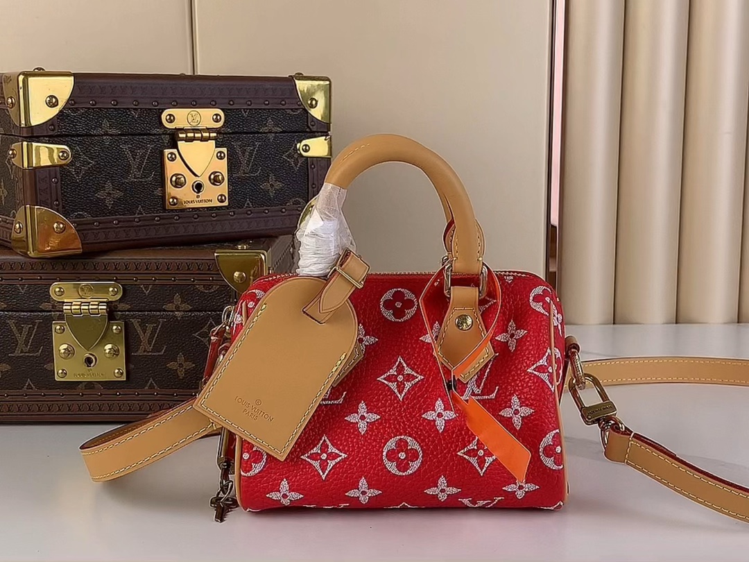 لويس فيتون LV Speedy حقيبة حقيبة يد رد : . مینی M24419