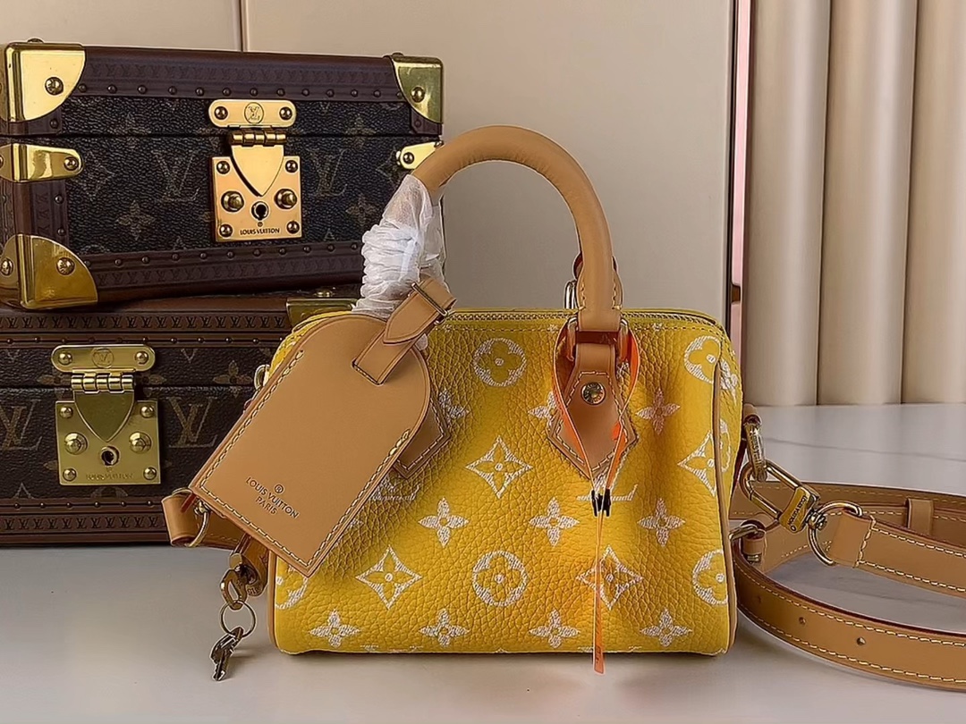 أين يمكنني شراء
 لويس فيتون LV Speedy حقيبة حقيبة يد أفضل مصمم نسخة طبق الأصل
 أصفر مینی M24419