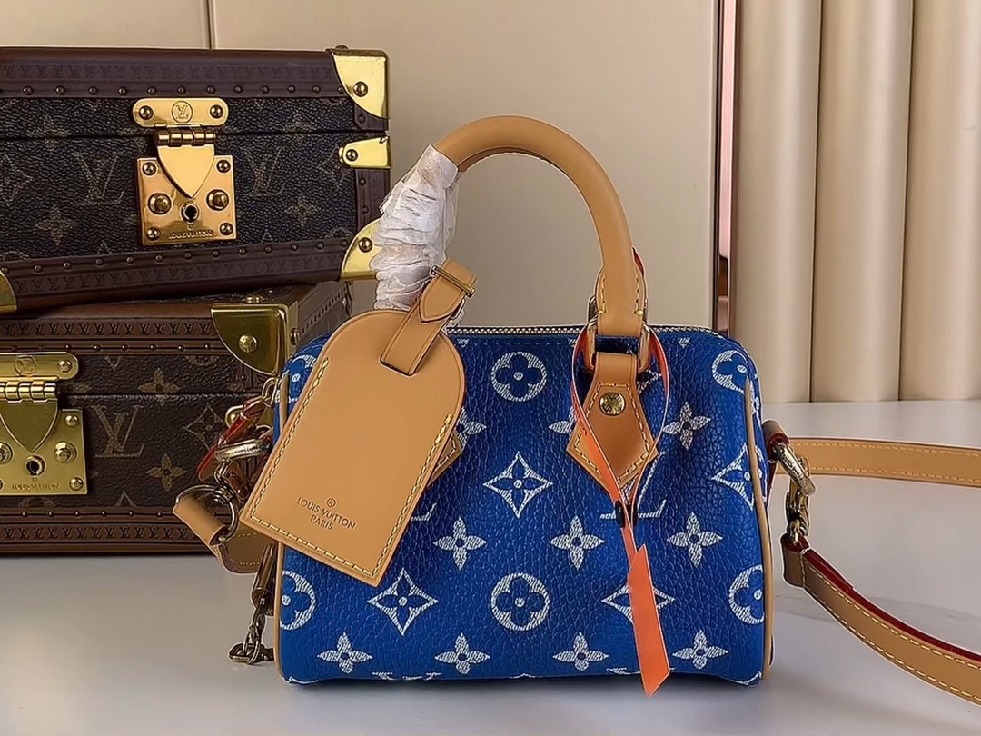 لويس فيتون LV Speedy توقف عن العمل أو يقتل
 حقيبة حقيبة يد بلو مینی M24419