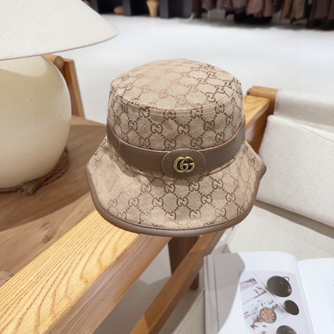 Sombrero de pescador GUCCI 🧢 calidad original, ¡llegando con fuerza! 🔥🎩 Artesanía muy exquisita, alta gama y elegant…